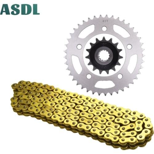 520-15T 520-41T Motorcycle Drive Chain and Front Rear Sprocket Kit for Honda NC700 NC 700 S X 2012 2013 2014 2015 NC700S NC700X
