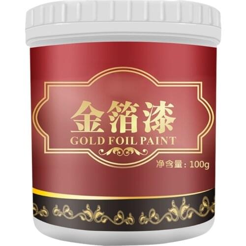 Metallic Gold Paint 100ml Waterproof Not Faded Gold Paint Wood Metal Lacquer Varnish for statuary Coloring DIY Hand Clothes Wall