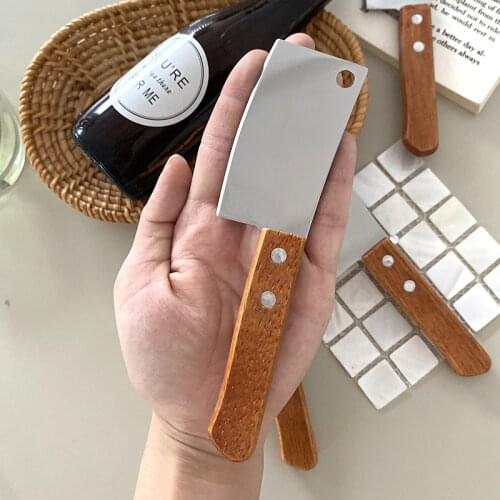 Ins Cheese Knives Creative Mini Portable Chef Kitchen Knife Open Box knife Dessert Fruit Vegetable Cutter BBQ Tools Japanses