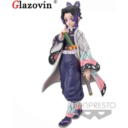 Glazovin Original Anime Demon Slayer Kochou Shinobu PVC Action Figure Toys Collection Model Doll Christmas Gift
