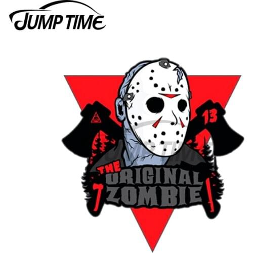 Jump Time 13 x 10.4cm Jason Voorhees The Original Zombie Decal Motorcycle Car Stickers Fashion Waterproof Scratch-Proof Decor