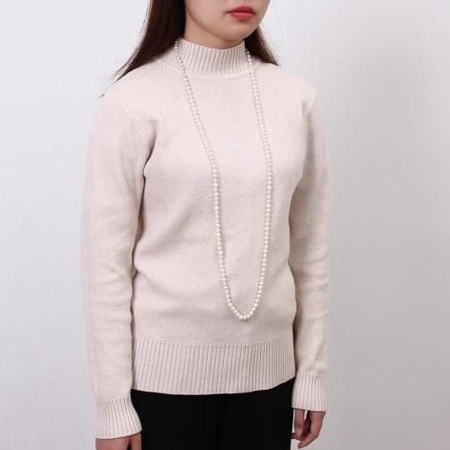 Freshwater Pearl Necklace Sweater Chain Long Necklace for Women Party Gift Four Seasons Pearl Necklace Christmas Gift