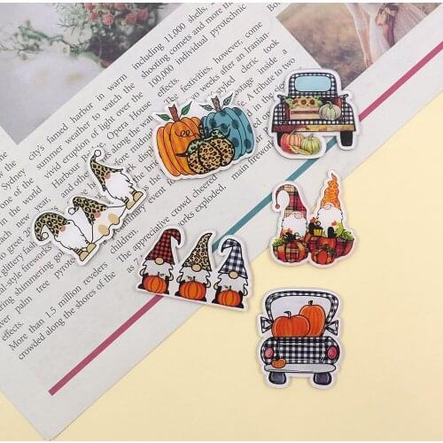 5pcs/lot Japan and South Korea ins patch Halloween children student gifts cute acrylic needle-free bag sweater girl accessories