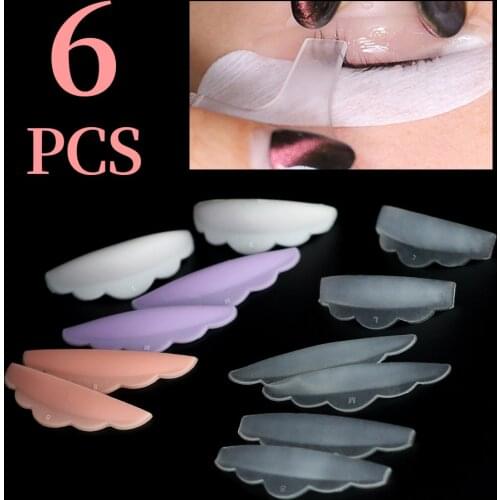 3 Pairs Silicone Eyelash Perm Pad Recycling Lashes Rods Shield Lifting 3D Eyelash Curler Accessories Applicator Tools
