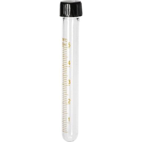 5mL Glass Centrifuge Test Tube With Screw Cap Round Bottom 5 Pcs/Lot