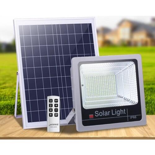 1pcs Solar LED Flood Light 40W 60W 80W 100W 120W Remote Control Floodlight Solar Powered Landscape Street Lamp Waterproof IP65