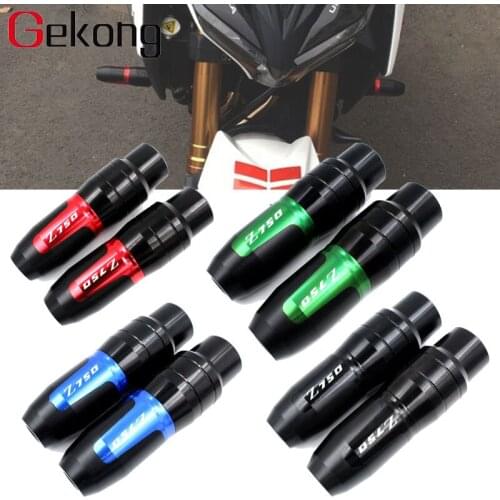 Motorcycle CNC Frame Crash Pads Exhaust Sliders Crash Protector Fits For KAWASAKI Z750 Z 750 2007-2012 6 colors
