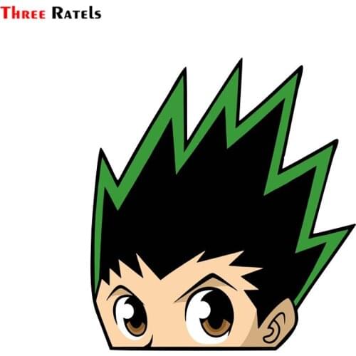 Three Ratels FC142 3D Gon Peeking Hunter Waifu Anime Funny Car Sticker Window Car Truck Vinyl Decal Laptop Room Suitcase Decor