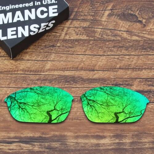 ToughAsNails Polarized Replacement Lenses for Oakley Half Jacket 2.0 Sunglasses Green Mirrored (Lens Only)