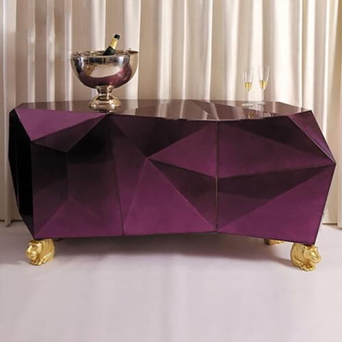 Factory custom China modern design wooden metal beautiful sideboard furniture multi buffet cabinet for sale