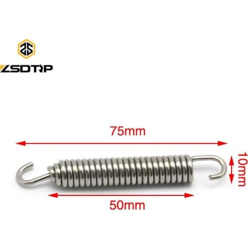ZSDTRP Universal wholesale Motorcycle Modified spring used AT Muffler exhaust pipe blue or withe color