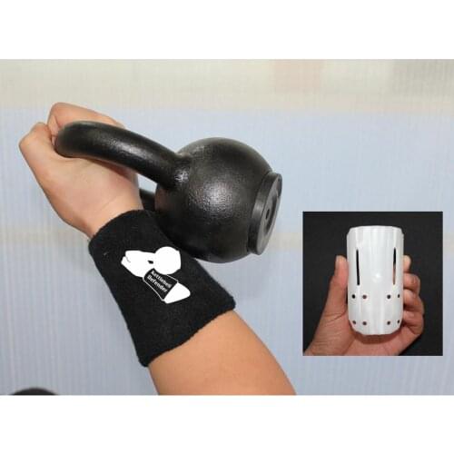1 Pair Black Athletics Kettlebell Wrist Guards Defender Brace Protector Wrap for Adults Women Men