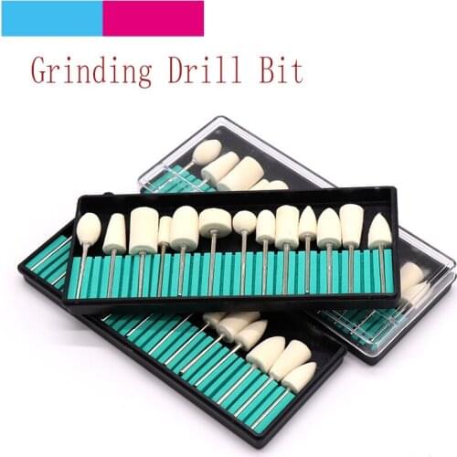 12pcs Nail Wool Drill Bits Manicure Machine Accessories Rotary Electric Files Manicure Cutter Nail Art Power Tool Accessories