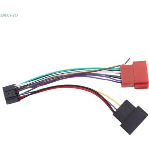 16Pin Car Stereo Radio Harness ISO Radio to ISO Radio Play Plug Auto Adapter Wiring Harness Connector