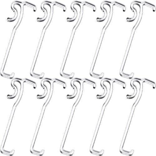 20Pcs 2.5 Inch Hidden Valance Clips Window Blind Clear Plastic Retainer Clamp for Horizontal Blind Curtain Drape Holder