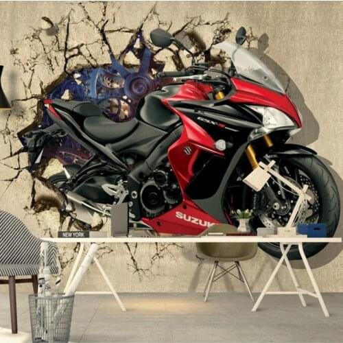 Beibehang Custom any size wallpaper photo motorcycle 3 d TV wall mural wallpaper home decoration 3d wallpaper papel de parede