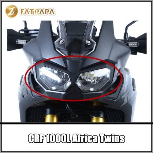 Motorcycle Accessories Headlight Protection Lenses for Honda CRF 1000L CRF1000 L Africa Twins