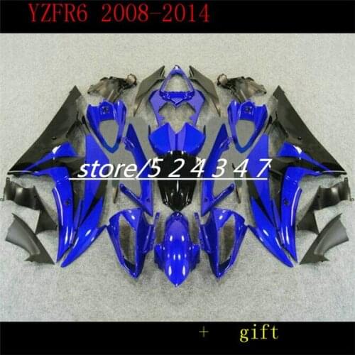 Fei-Abs Fairing for YZFR6 2008 - 2014 08 09 blue White Black Fairing Kits YZFR6 2014 Motorcycle Accessories & Parts>>Frames