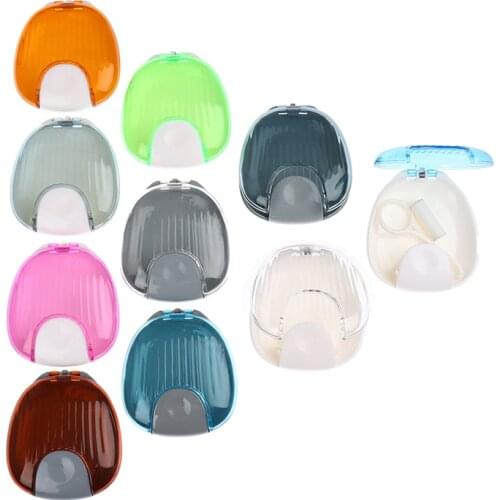 False Teeth Orthodontic Retainer Case Portable Waterproof Mouthpiece Denture Box Container Teeth Dentures Dental Oral Care Tools