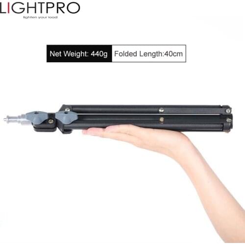 Light Weight 75cm/29.52in Table Metal Tripod mini Light Stand with 1/4" screw for Photo Studio, Max Load 2kg/4.4lb