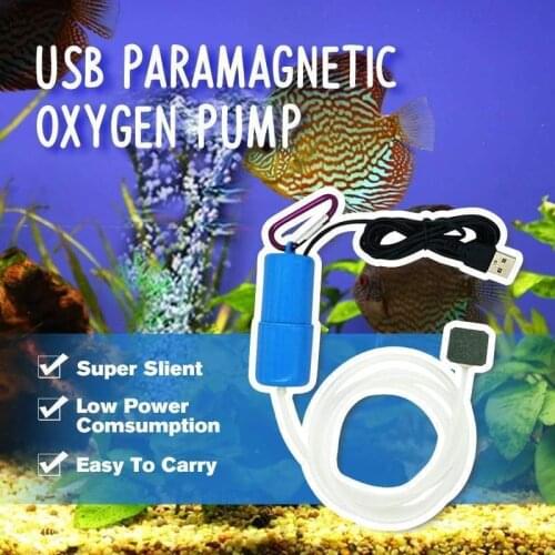 Mini USB Oxygen Pump Aerator Aquarium Fish Tank Oxygen Air Pump Mute Energy Saving Aquarium Aquatic Fish Tank Supplies Dropship