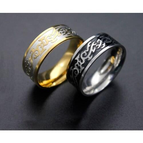 Fashion Titanium Steel Ring Stainless Steel Ring Ring Domineering Dragon Ring Personality Jewelry hot sale