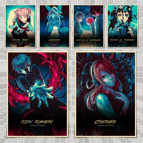 Cartoon Cyberpunk Style Poster Wall Stickers For Home Room Bar Decor Art