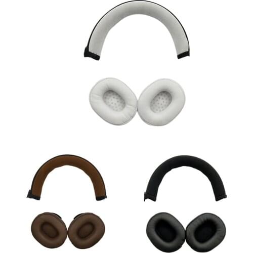 Headphone Sponge Leather Case Earmuffs Head Beam Protective Cover Cross Beam Pad for Audio-Technica ATH-SR5 SR5BT