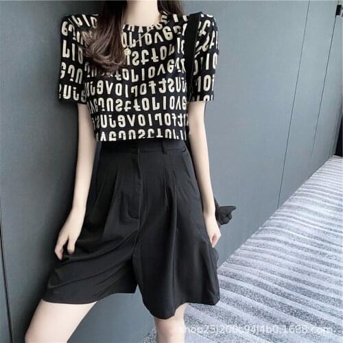 2021 News Popular Womens Wear T-Shirt Loose Letter Short Sleeve Summer Couple Casual Student Girl Jacket Tshirt