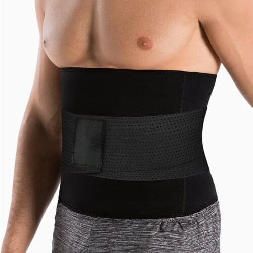 Men New Waist Trainer Belt Body Shaper Belly Wrap Neoprene Sauna Slimming Sweat Shapewear Workout Fitness Weight Loss Corset Set