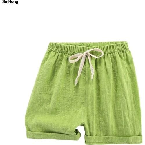 100 Cotton Solid Toddler Shorts Childrens Clothing Boys Shorts Short Pants for Girls Summer Baby Wear Summer Kids Clothes
