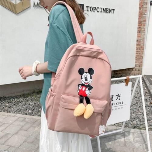 Limited Edition Disney Mickey Mouse Minnie Goofy Cartoon Cute School Bag Backpack Travel Bag Baby Girl Backpack