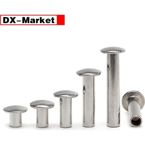 M2 m2.5 semitubular rivet ,M2~M6 304 stainless steel half semi round head hollow rivet,K032