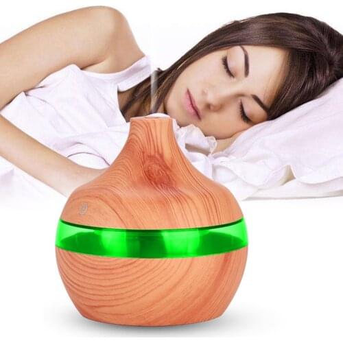 Portable Mist Maker Electric Humidifier Essential Aroma 300ML USB LED Lights Home Office Essential Oil Diffuser Mute Humidifier