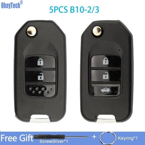OkeyTech 5pcs/lot KEYDIY Original KD900/KD-X2/KD MINI Key Programmer B Series Remote Control KD B10-2/3 For Honda Car Key
