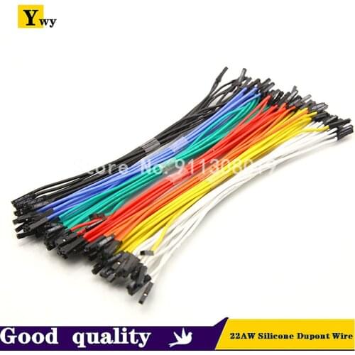 Dupont wire super soft silicone 2.54MM super soft 22AWG multicolor color 1pin female + male high quality high temperature resist