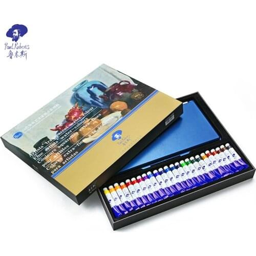 Rubens 24 color 8ml painter recommends watercolor paint set art hand-painted tubular portable watercolor painting art supplies