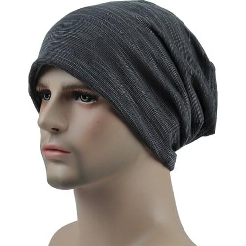 Fashion Cotton Hats For Men Winter Warm Skullies Beanies Women Turban Hats Striped Unisex Hip Hop Punk Cool Bone Gorro