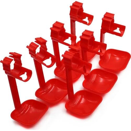 50Pcs Poultry Farm Nipple Drinker Cups Chicken Duck For Pipe Diameter 25mm Chicken Waterer Hanging Cup Farm Supplies