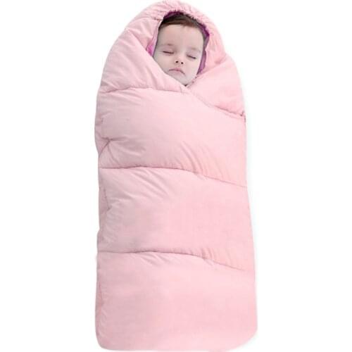 Baby Stroller Sleeping Bag Warm Foot Cover Universal Thickening Cushion Down Sleeping Bag Foot Cover Winter Out Windproof