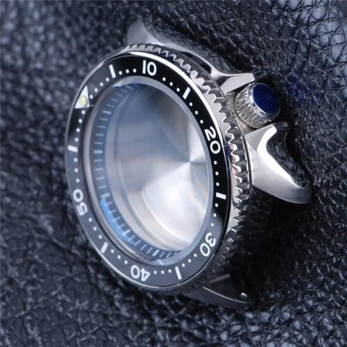 Steel Watch Case DIY Replacement Part for SKX007/009/ NH35A/NH36A/SBDX001 movement