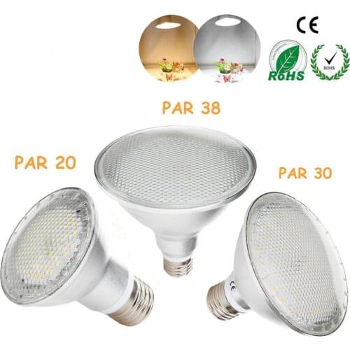 Dimmable LED Spotlight Bulb E27 PAR20 PAR30 PAR38 14W 24W 30W White Lamp xhg -04