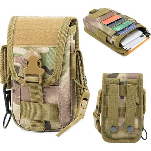 Outdoor Tactical EDC Waist Bag Army Military Airsoft Molle Bag Pouches Hiking Camping Travel Hunting Phone Holder Case Pack