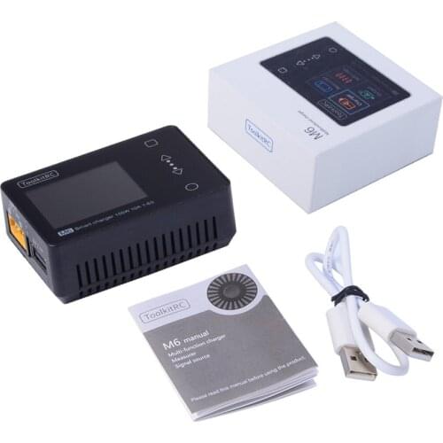 ToolkitRC M6 Mini Battery Balance Charger Cell Checker Servo Tester 150W 10A DC Output for 1-6S Lipo LiHV Life Lion NiMh Pb