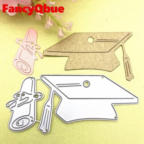 Graduation Season Bachelor Hat Dies For Card Making Congratulation Metal Cutting Dies Scrapbooking Craft Dies Stencil Die Cut