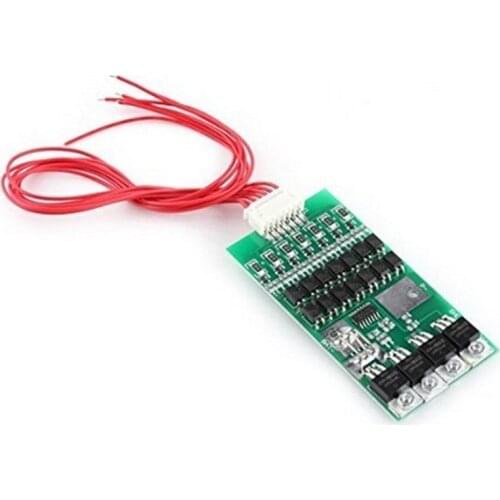 Bms 7S Li-ion Lithium 18650 Battery Protection Board 24V 20A Battery Balancer With Matching Cable Automatic Protection Function