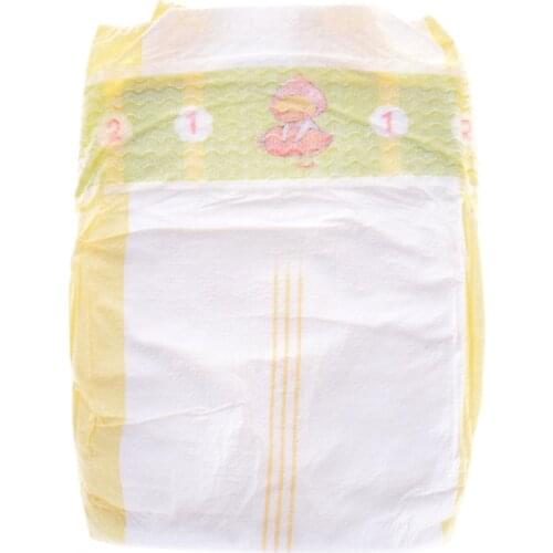 1Pc Disposable Soft Tiny Cute Newborn Diapers White Thin section Diapers Wear fit 43cm Children Doll Accessories