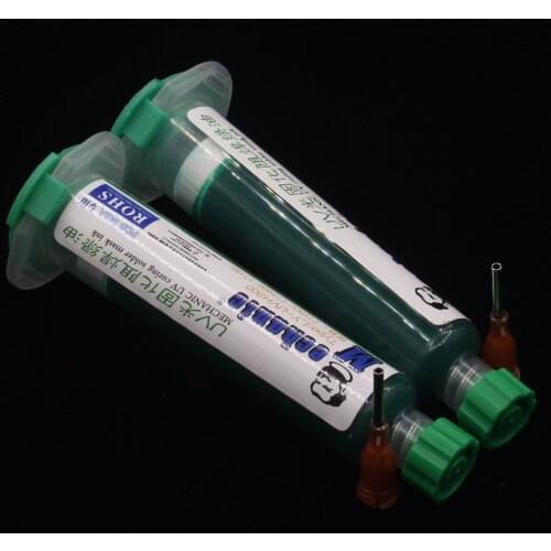 2Pcs Mechanic 10CC UV Curable Solder Mask PCB Paint Welding Fluxes Oil Curable Solder Resist Ink BGA Mask