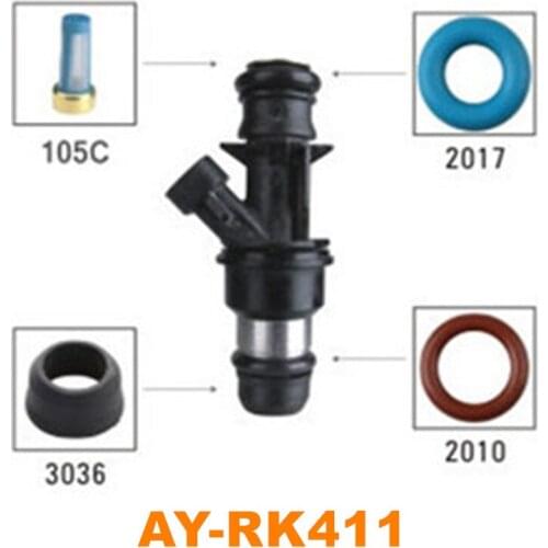 40 kits auto parts Fuel injector repair kits for G M Chevy Truck 4.8 L parts #25317628