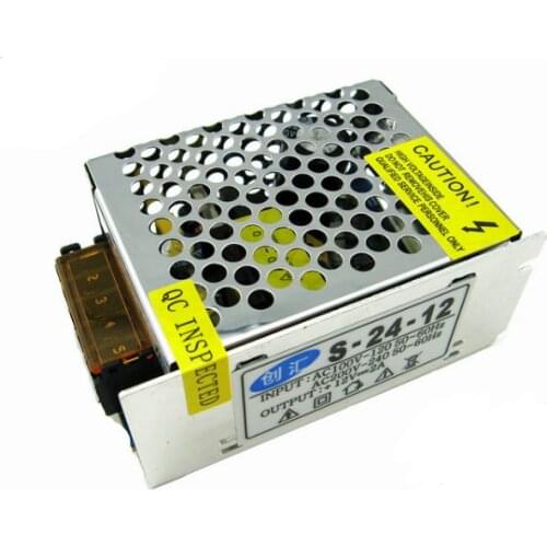 AC / DC 90V - 250V PWM 25W 12V 2A Small Volume Single Output Switching Switch Transformer power supply for LED Strip light